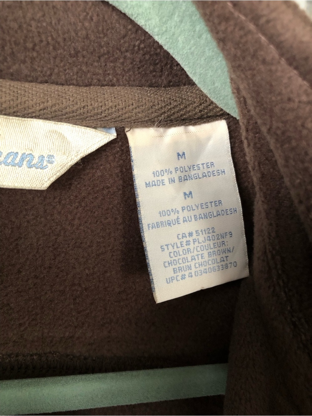 90s Y2k Penmans Soft Brown Fleece Zip-Up Vest Size M Gorpcore - Picture 9 of 9